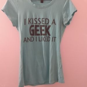 I Kissed A Geek T-shirt